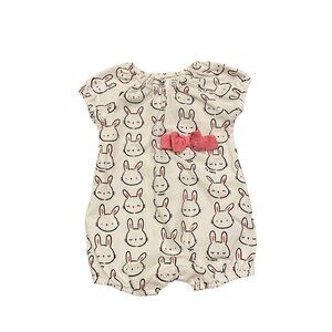 Mayoral Baby Girl's Bunny Cotton Romper - Size 1-2m/60cm/0-3 months- Like New!